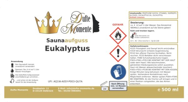 Eukalyptus (Steinzeugflasche) - Saunaduft Konzentrat – Bild 7
